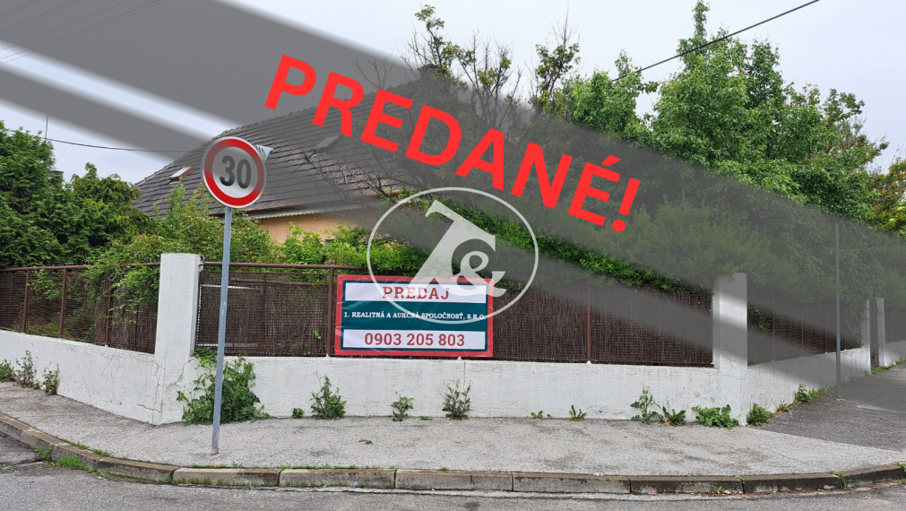 !PREDANÉ! EXKLUZÍVNA PONUKA RD - LOKALITA, KDE SA VÁM BUDE DOBRE BÝVAŤ - UL. KOPANICE, TRNÁVKA
