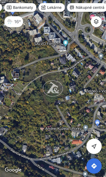 PREDAJ NÁDHERNÉHO POZEMKU SO VŠETKÝMI INŽ. SIEŤAMI A CESTOU, HRADNÝ KOPEC, PRVOSIENKOVA UL