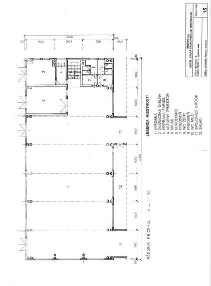 Prenájom nezateplenej haly 648 m2 - výroba. sklad...