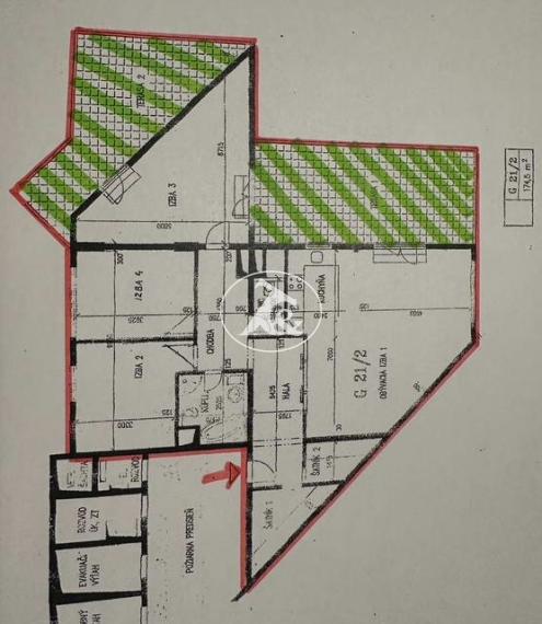 Čarovný panoramatický  výhľad na Bratislavu z 21. poschodia zo  4i bytu o  celkovej výmere 172 m2  z 50m2 terás (20m2 + 30m2)