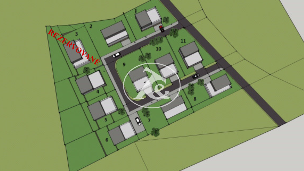 Predaj pozemku na výstavbu 4 RD so sieťami a komunikáciou v atraktívnej lokalite Rača - Popolná ul.