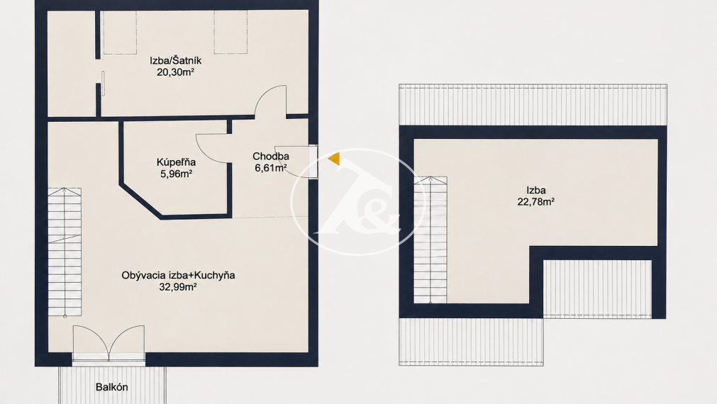 MODERNÝ 3-IZBOVÝ MEZONETOVÝ BYT S BALKÓNOM V CENTRE MESTA PEZINOK