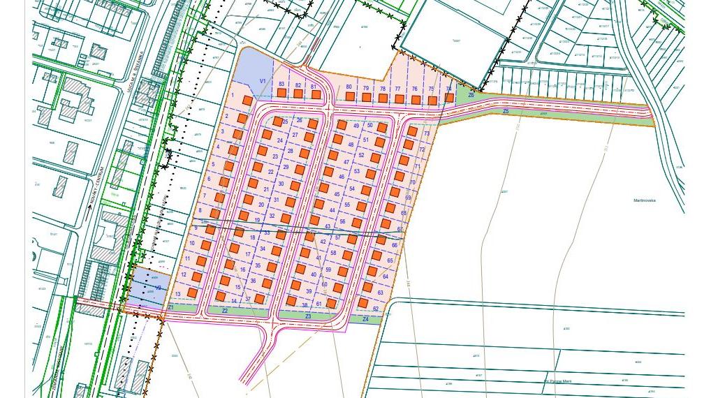 Pozemok na výstavbu rodinných domov