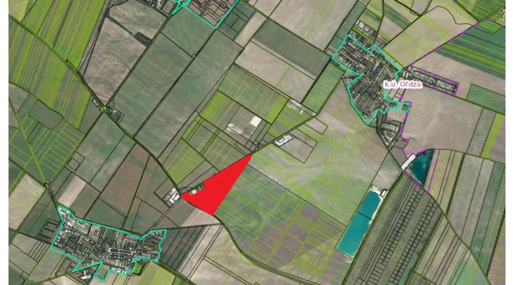 Pozemok zaradený v ÚP na výrobu a sklady