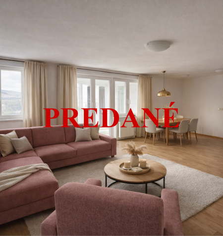 Pohodlné rodinné bývanie: Priestranný 3-izbový byt s potenciálom 4 izieb na predaj v Lamači na Bakošovej ul.